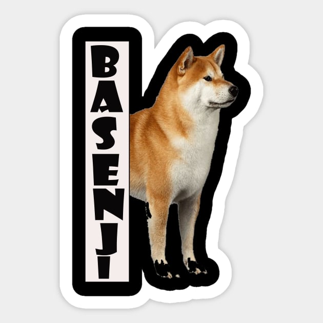 basenji dog dogs pet puppy Sticker by elmouden123